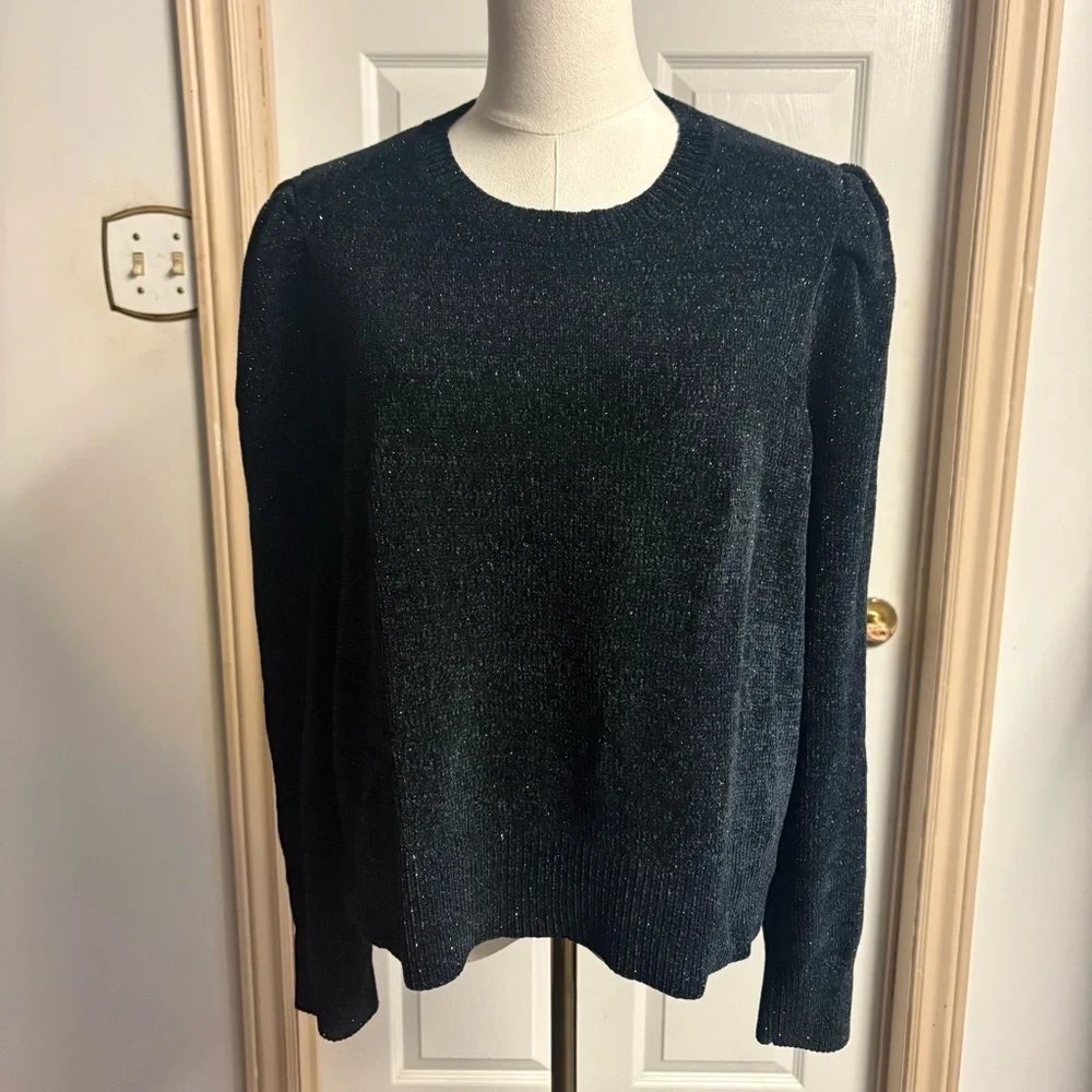 NWT Michael Kors Black Sparkly Sweater - Picture 1 of 8